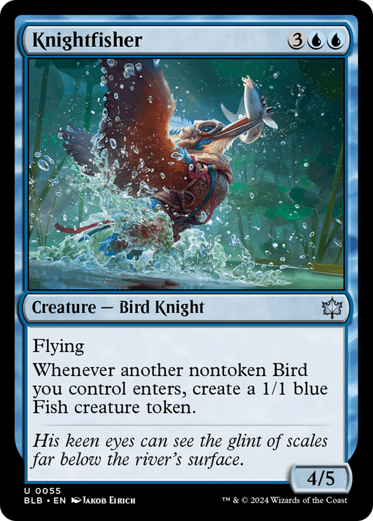 Knightfisher (BLB-055) - Bloomburrow - Premium MTG Single from Wizards of the Coast - Just $0.25! Shop now at Game Crave Tournament Store