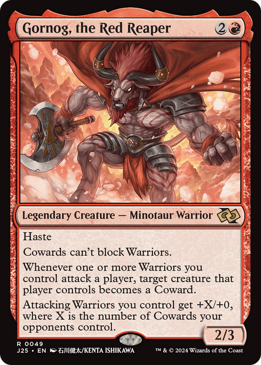 Gornog, the Red Reaper (J25-049) - Foundations Jumpstart - Premium MTG Single from Wizards of the Coast - Just $4.31! Shop now at Game Crave Tournament Store