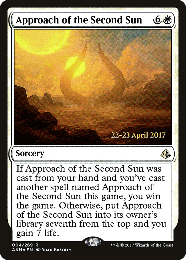Approach of the Second Sun (PAKH-04S) - Amonkhet Promos Foil
