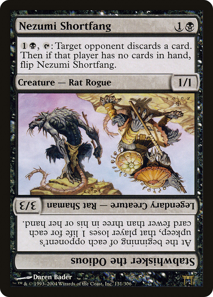 Nezumi Shortfang // Stabwhisker the Odious (CHK-131) - Champions of Kamigawa - Premium MTG Single from Wizards of the Coast - Just $1.54! Shop now at Game Crave Tournament Store