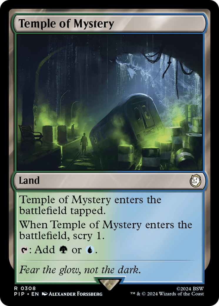 Temple of Mystery (PIP-308) - Fallout - Premium MTG Single from Wizards of the Coast - Just $0.25! Shop now at Game Crave Tournament Store