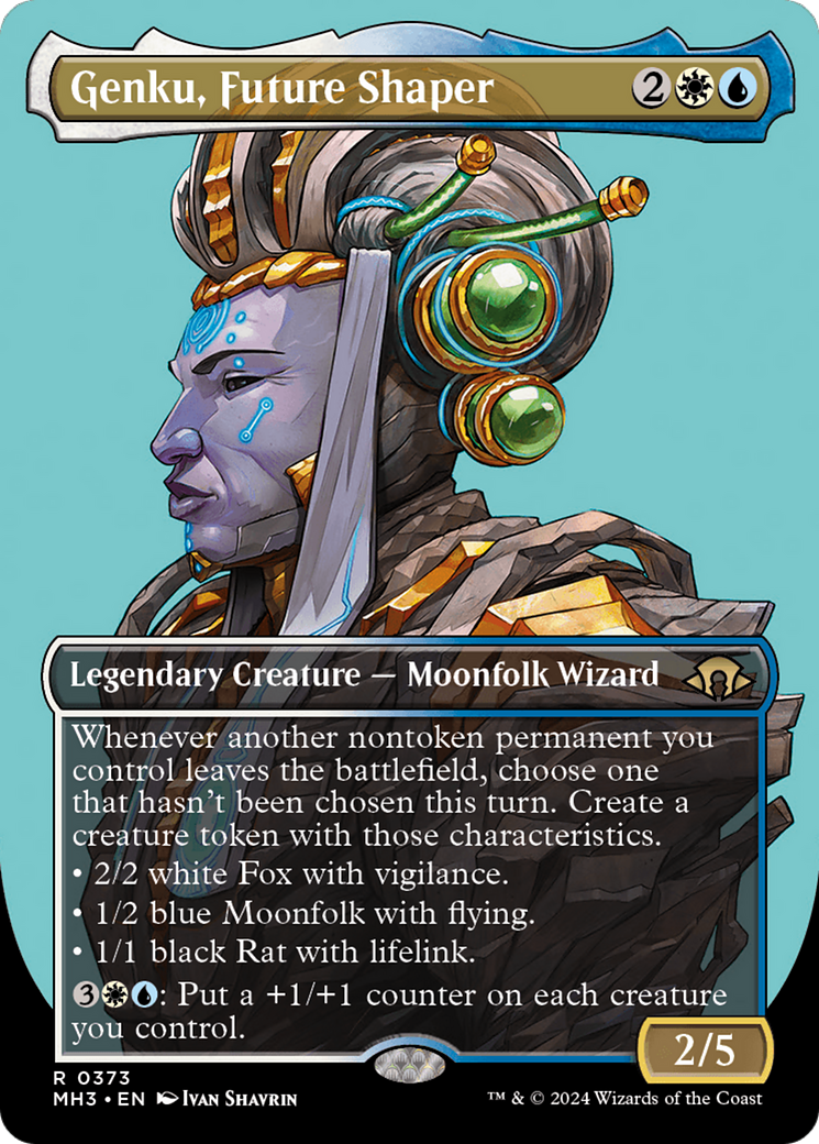 Genku, Future Shaper (MH3-373) - Modern Horizons 3 (Borderless) Foil - Premium MTG Single from Wizards of the Coast - Just $0.25! Shop now at Game Crave Tournament Store
