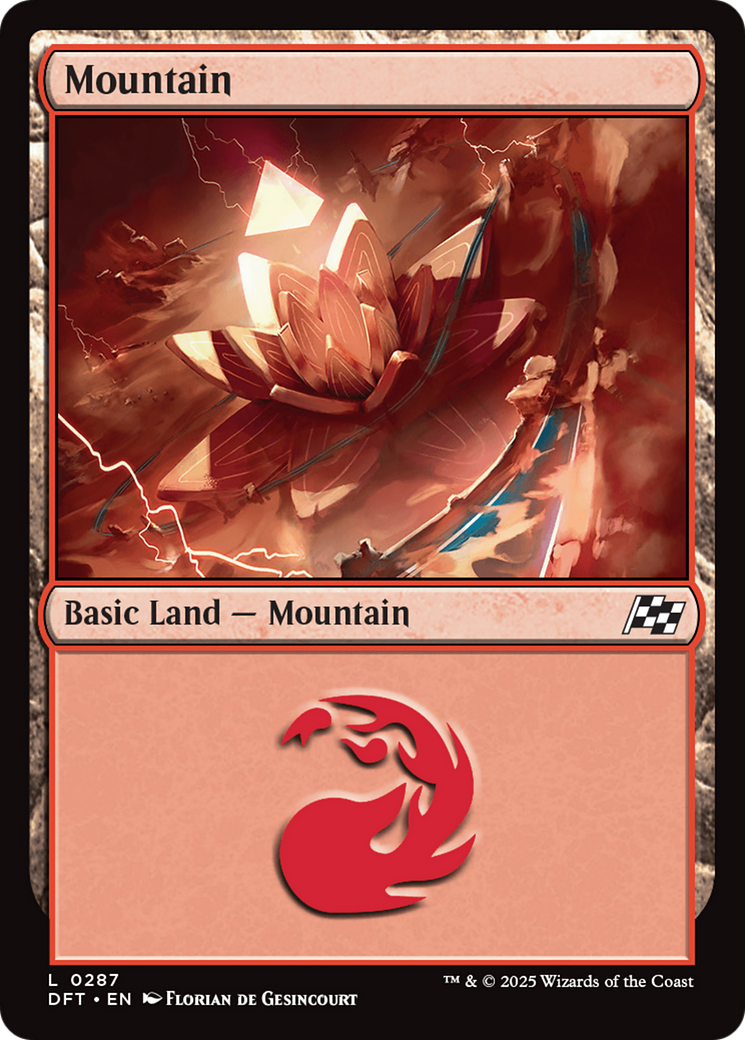 Mountain (0287) (-287) - Aetherdrift - Premium MTG Single from Wizards of the Coast - Just $0.25! Shop now at Game Crave Tournament Store