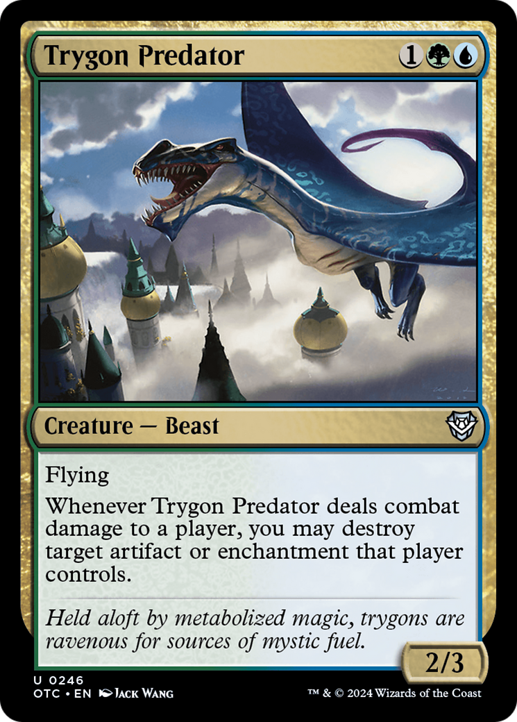 Trygon Predator (OTC-246) - Outlaws of Thunder Junction Commander - Premium MTG Single from Wizards of the Coast - Just $0.25! Shop now at Game Crave Tournament Store