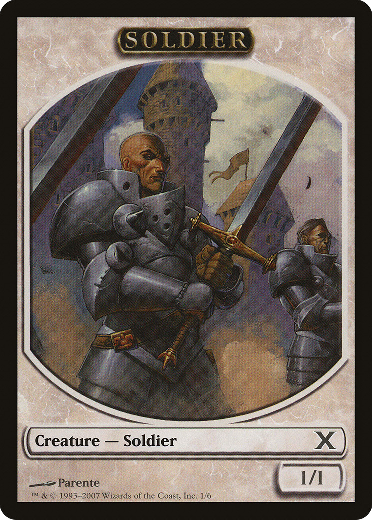 Soldier (T10E-001) - Tenth Edition Tokens