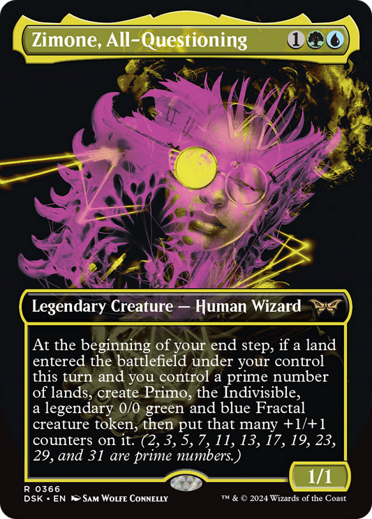 Zimone, All-Questioning (DSK-366) - Duskmourn: House of Horror (Borderless) - Premium MTG Single from Wizards of the Coast - Just $0.25! Shop now at Game Crave Tournament Store
