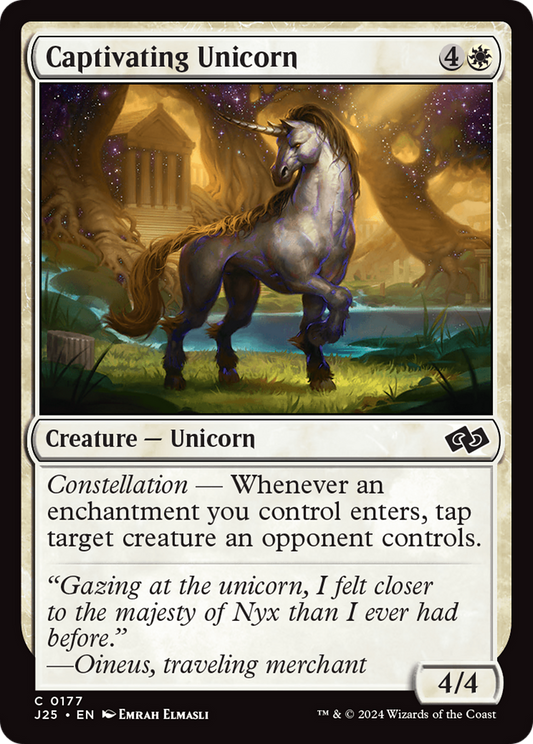 Captivating Unicorn (J25-177) - Foundations Jumpstart - Premium MTG Single from Wizards of the Coast - Just $0.25! Shop now at Game Crave Tournament Store