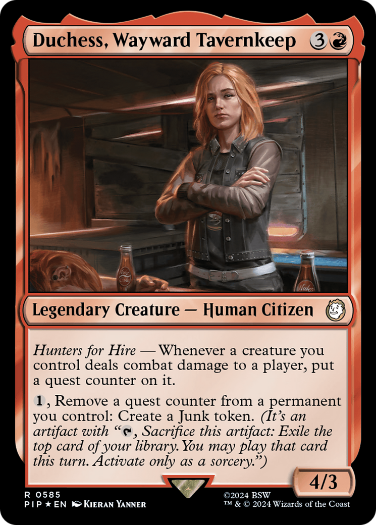 Duchess, Wayward Tavernkeep (PIP-585) - Fallout - Premium MTG Single from Wizards of the Coast - Just $0.42! Shop now at Game Crave Tournament Store