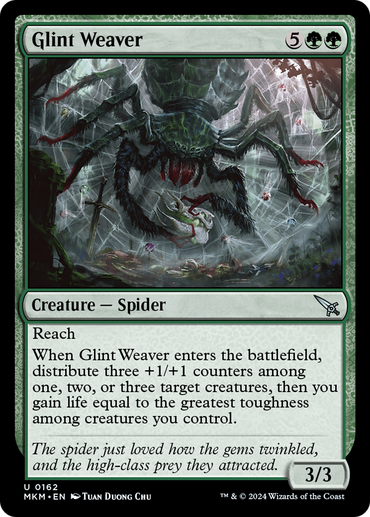 Glint Weaver (MKM-162) - Murders at Karlov Manor Foil - Premium MTG Single from Wizards of the Coast - Just $0.25! Shop now at Game Crave Tournament Store