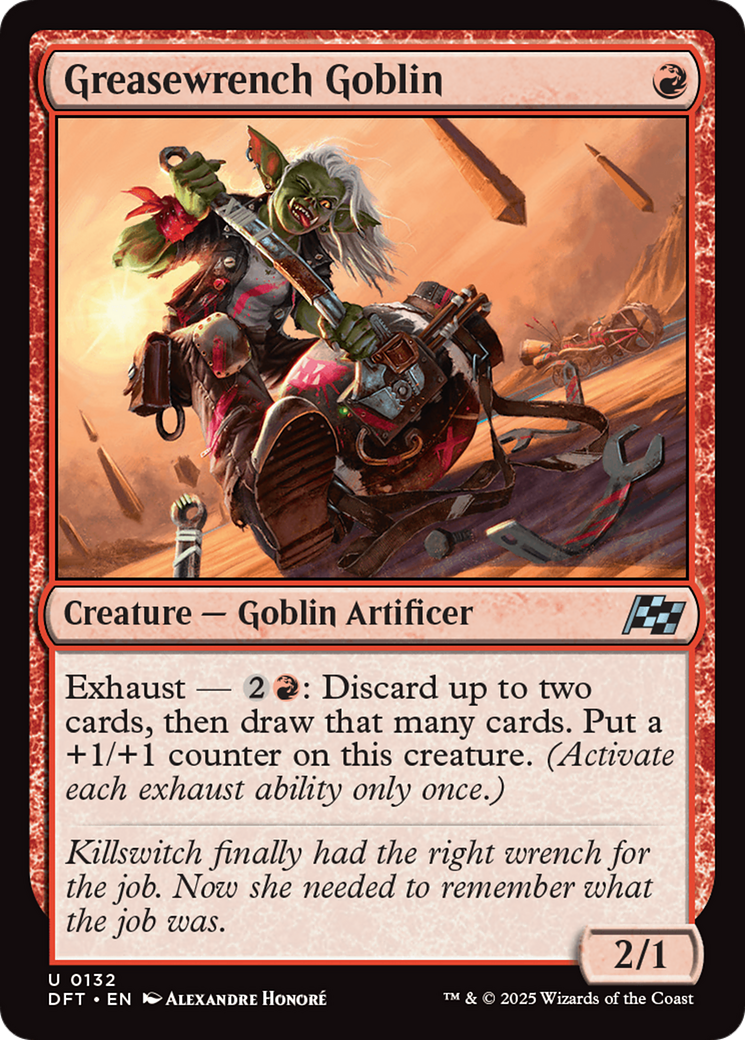 Greasewrench Goblin (DFT-132) - Aetherdrift Foil - Premium MTG Single from Wizards of the Coast - Just $0.08! Shop now at Game Crave Tournament Store