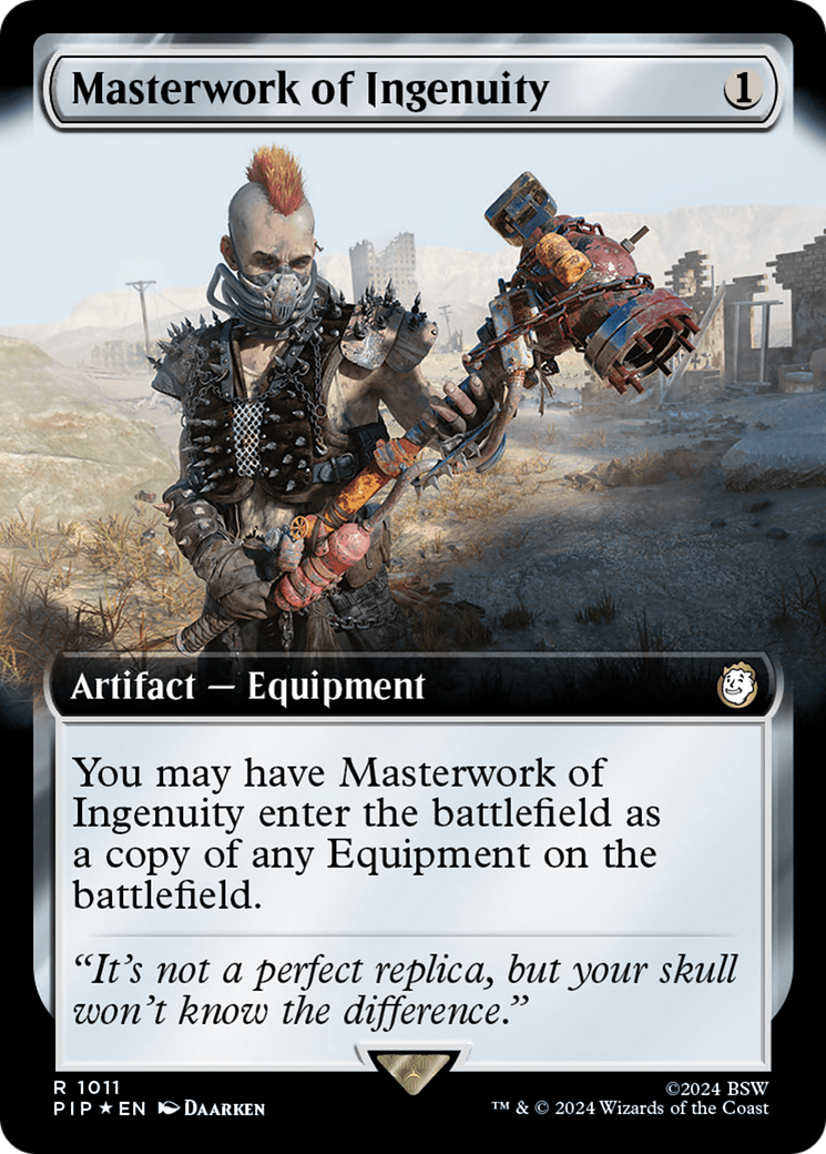 Masterwork of Ingenuity (PIP-1011) - Fallout: (Extended Art) - Premium MTG Single from Wizards of the Coast - Just $1.75! Shop now at Game Crave Tournament Store