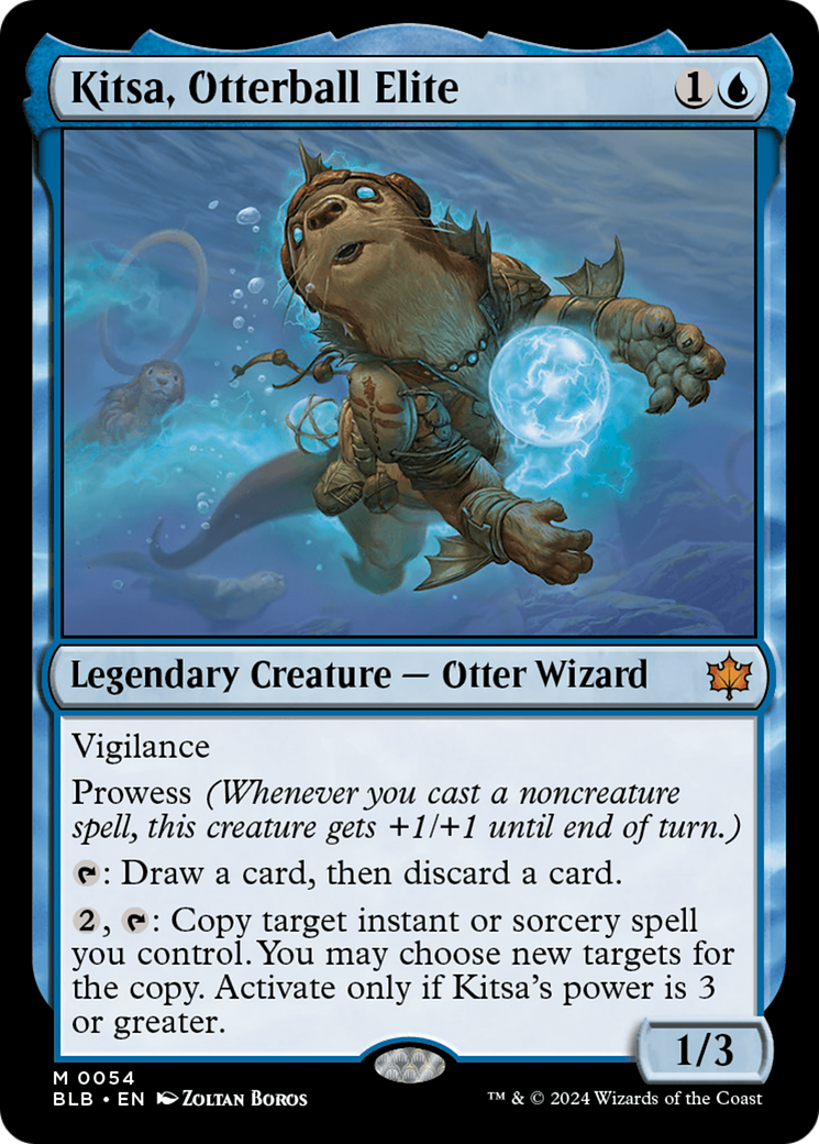 Kitsa, Otterball Elite (BLB-054) - Bloomburrow - Premium MTG Single from Wizards of the Coast - Just $3.42! Shop now at Game Crave Tournament Store