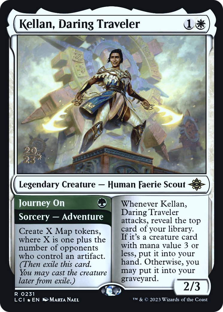 Kellan, Daring Traveler // Journey On (PLCI-231S) - The Lost Caverns of Ixalan Promos Foil - Premium MTG Single from Wizards of the Coast - Just $0.55! Shop now at Game Crave Tournament Store