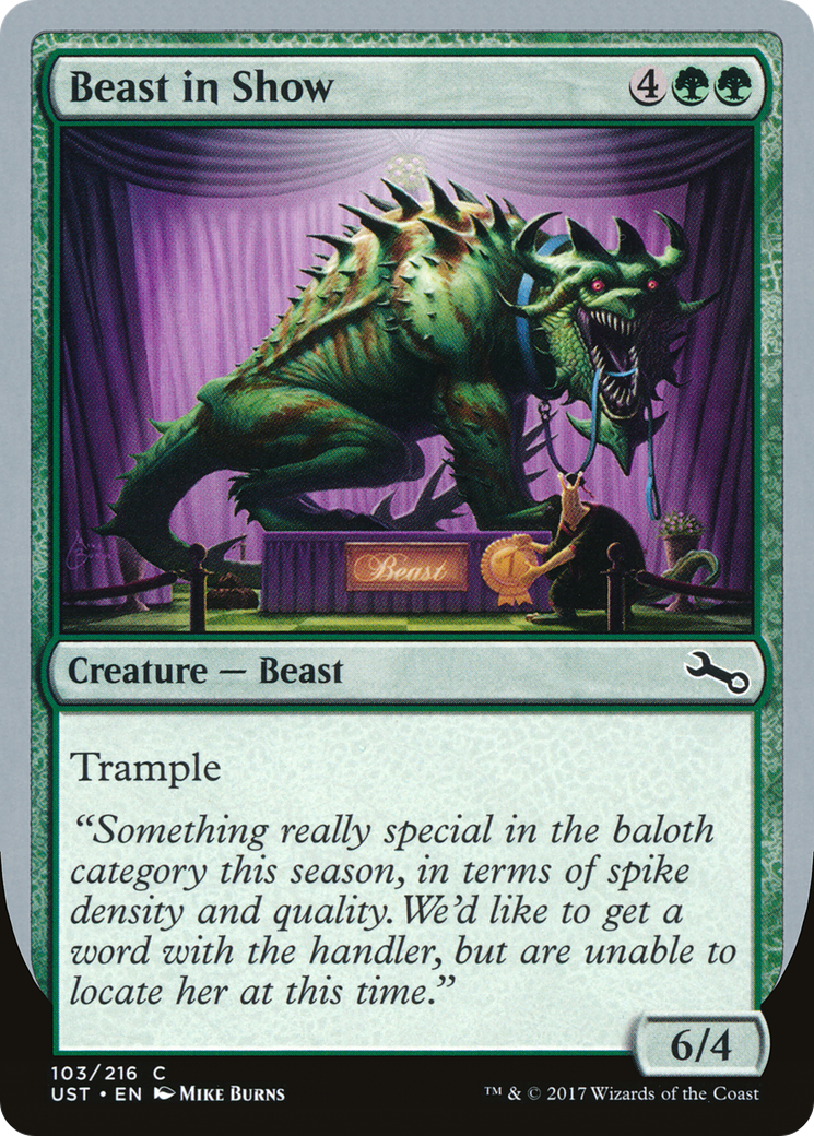 Beast in Show (UST-103C) - Unstable