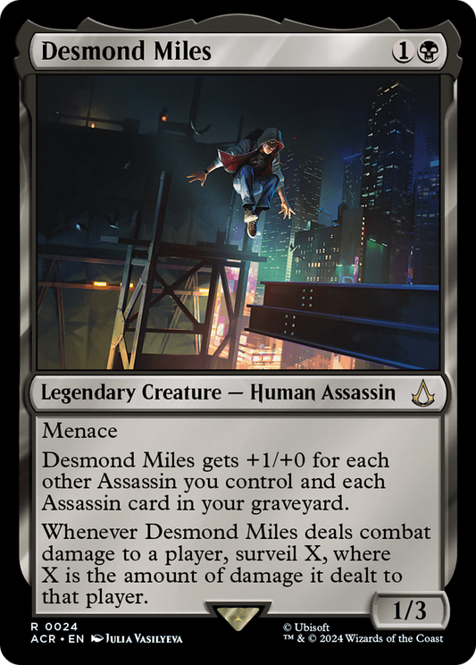 Desmond Miles (ACR-024) - Assassin's Creed - Premium MTG Single from Wizards of the Coast - Just $1.08! Shop now at Game Crave Tournament Store