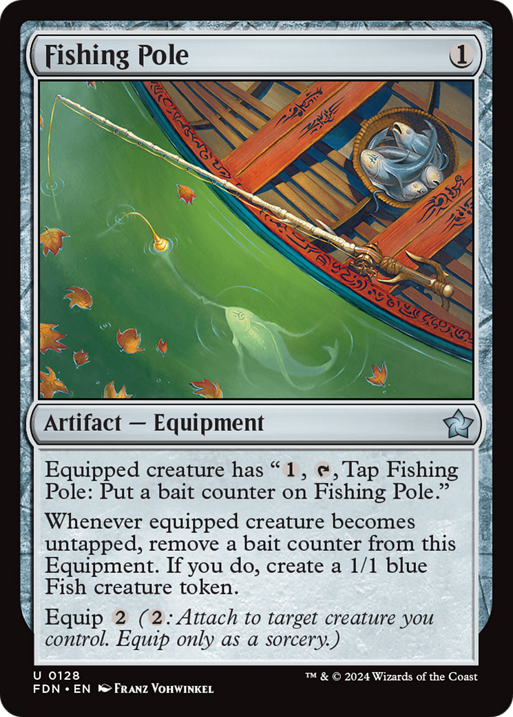 Fishing Pole (FDN-128) - Foundations - Premium MTG Single from Wizards of the Coast - Just $0.25! Shop now at Game Crave Tournament Store