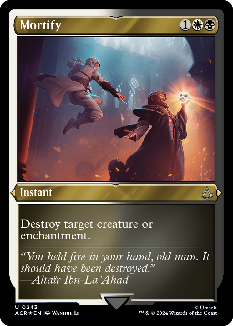 Mortify (ACR-243) - Assassin's Creed Etched Foil - Premium MTG Single from Wizards of the Coast - Just $0.69! Shop now at Game Crave Tournament Store