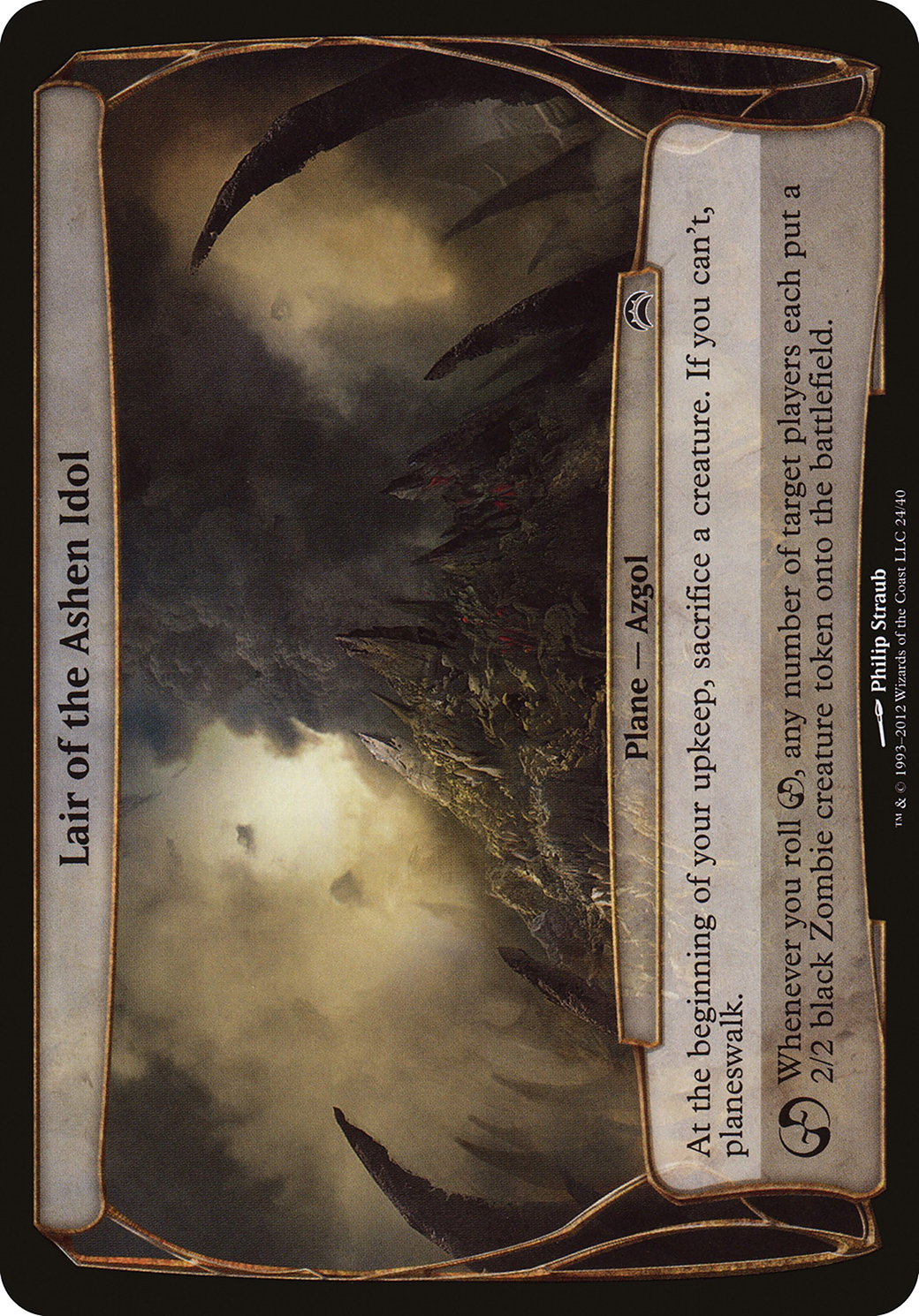 Lair of the Ashen Idol (OPC2-024) - Planechase 2012 Planes