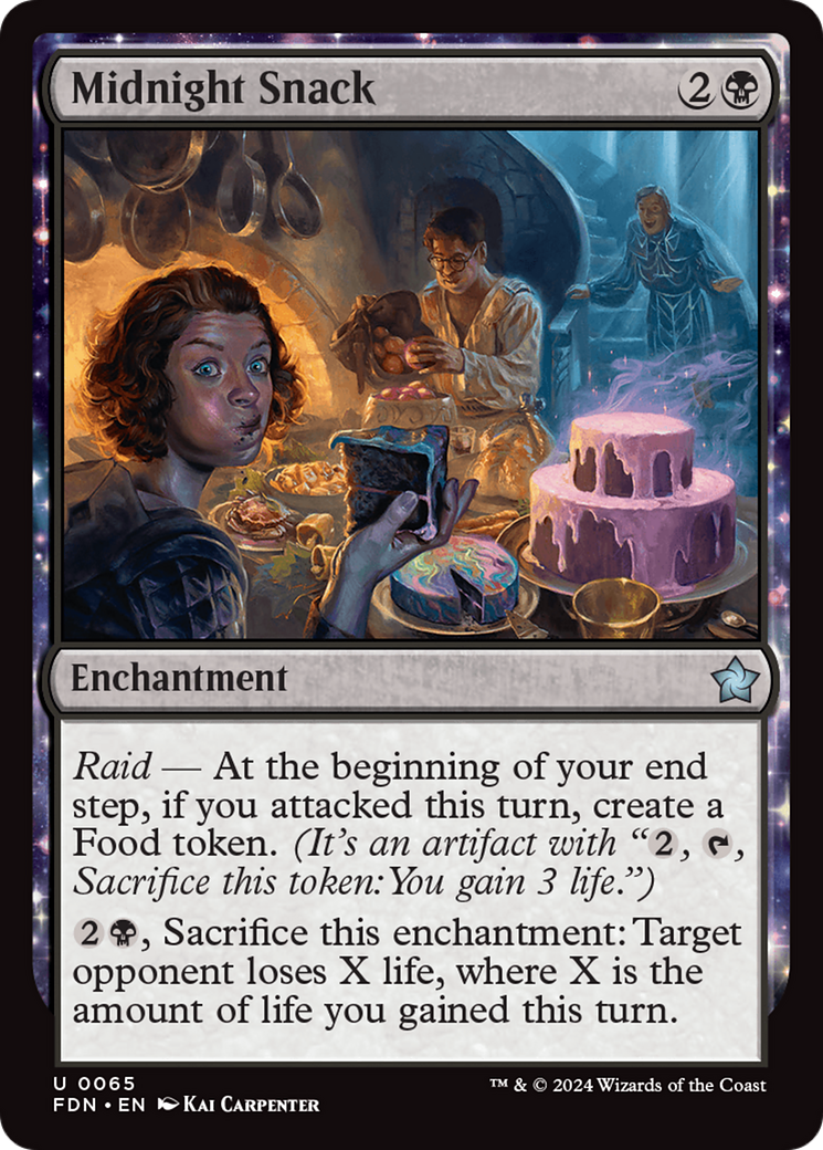 Midnight Snack (FDN-065) - Foundations - Premium MTG Single from Wizards of the Coast - Just $0.25! Shop now at Game Crave Tournament Store