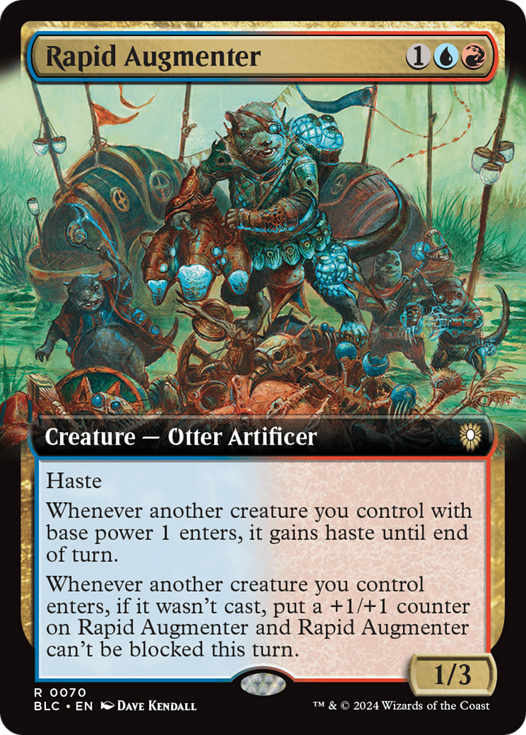 Rapid Augmenter (BLC-070) - Bloomburrow Commander: (Extended Art) Foil - Premium MTG Single from Wizards of the Coast - Just $0.32! Shop now at Game Crave Tournament Store