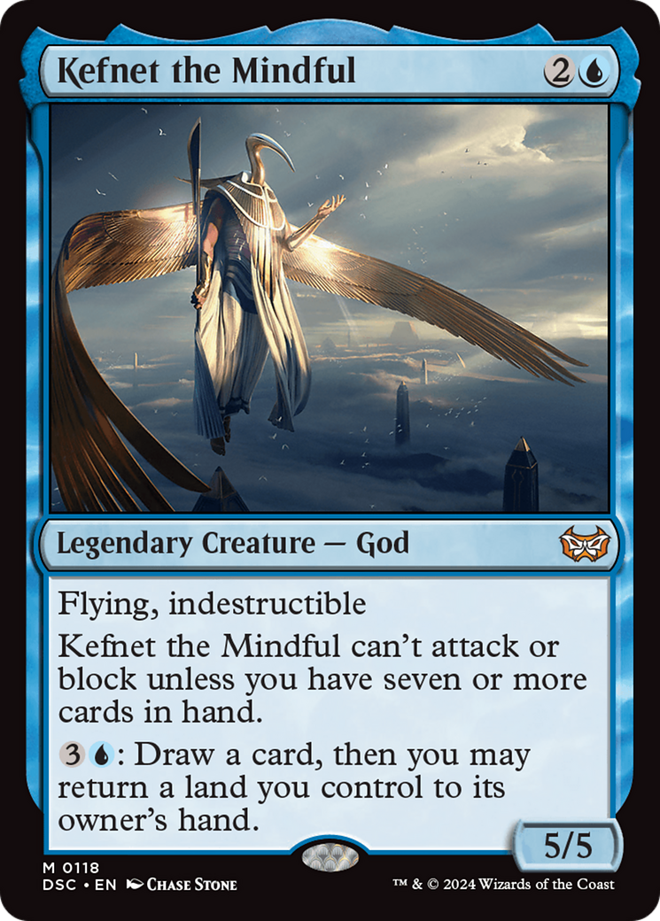 Kefnet the Mindful (DSC-118) - Duskmourn: House of Horror Commander - Premium MTG Single from Wizards of the Coast - Just $0.25! Shop now at Game Crave Tournament Store
