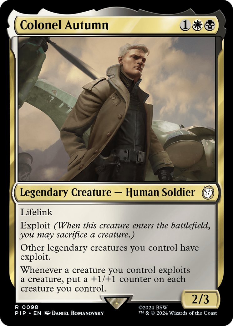 Colonel Autumn (PIP-098) - Fallout - Premium MTG Single from Wizards of the Coast - Just $0.25! Shop now at Game Crave Tournament Store