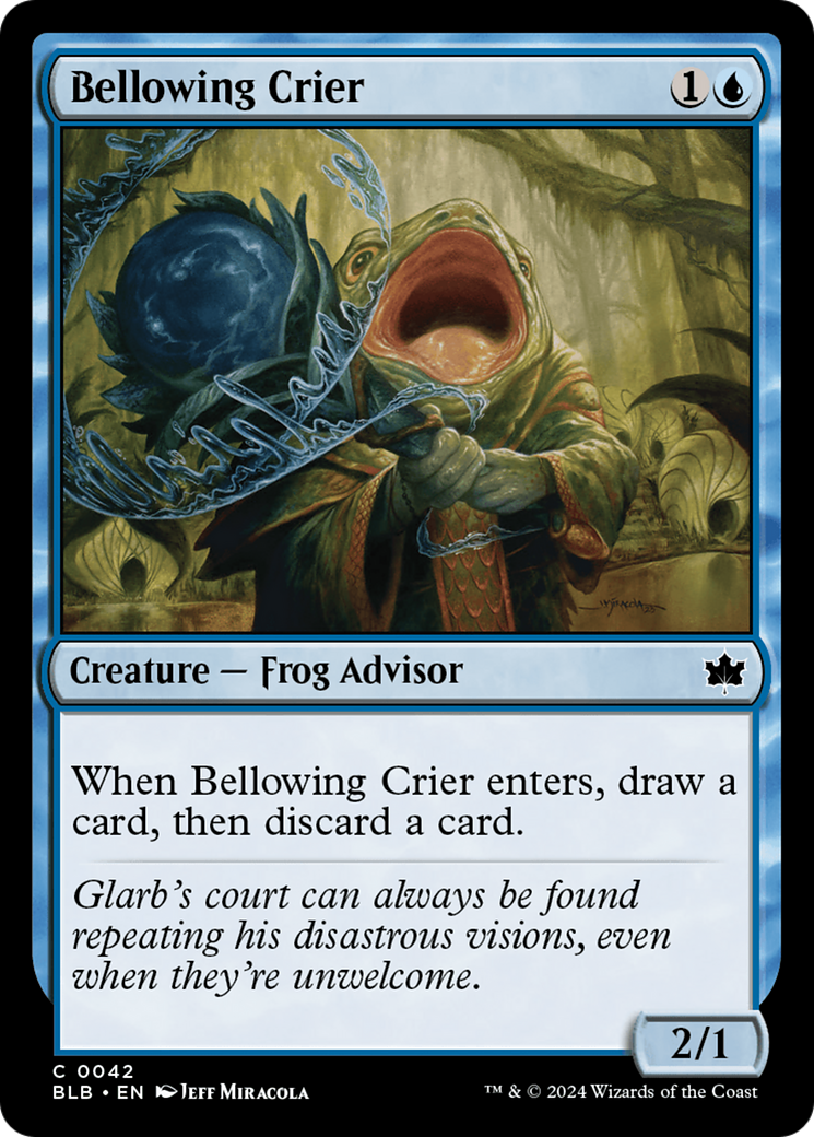 Bellowing Crier (BLB-042) - Bloomburrow - Premium MTG Single from Wizards of the Coast - Just $0.25! Shop now at Game Crave Tournament Store