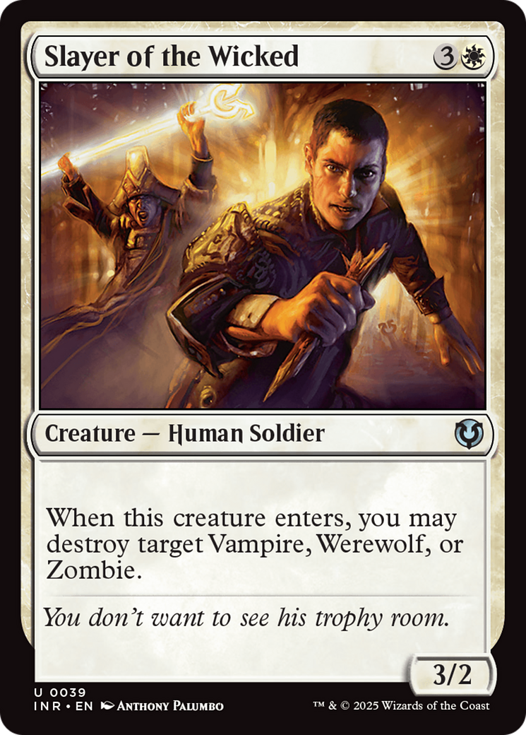 Slayer of the Wicked (-039) - Innistrad Remastered Foil - Premium MTG Single from Wizards of the Coast - Just $0.26! Shop now at Game Crave Tournament Store