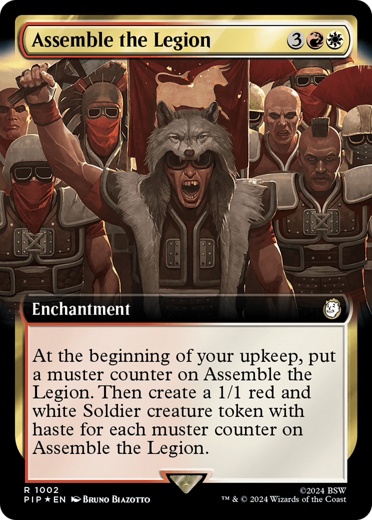 Assemble the Legion (PIP-1002) - Fallout: (Extended Art) Foil - Premium MTG Single from Wizards of the Coast - Just $1.71! Shop now at Game Crave Tournament Store