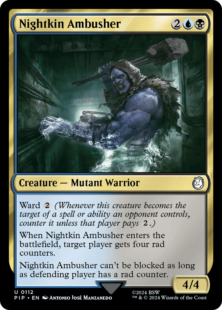 Nightkin Ambusher (PIP-112) - Fallout - Premium MTG Single from Wizards of the Coast - Just $0.25! Shop now at Game Crave Tournament Store