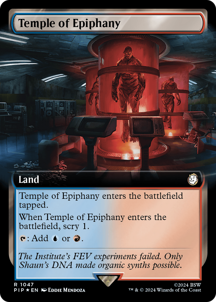 Temple of Epiphany (PIP-1047) - Fallout: (Extended Art) Foil - Premium MTG Single from Wizards of the Coast - Just $0.90! Shop now at Game Crave Tournament Store