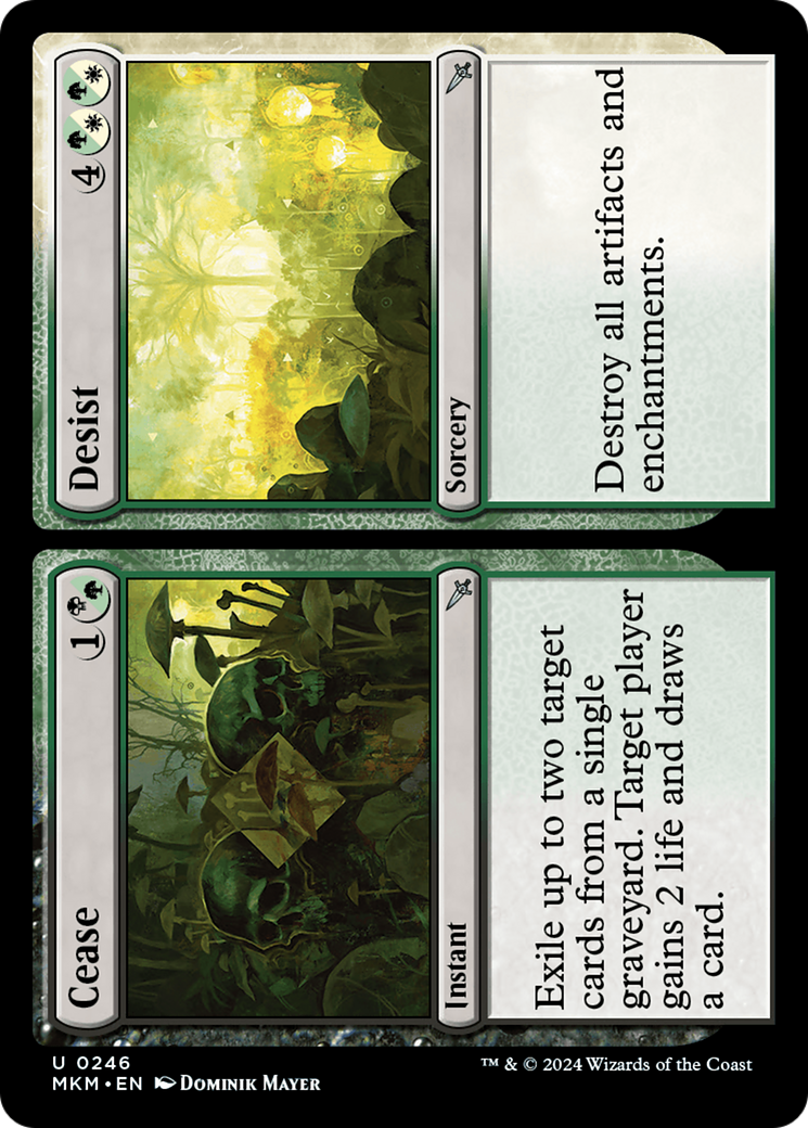 Cease // Desist (MKM-246) - Murders at Karlov Manor - Premium MTG Single from Wizards of the Coast - Just $0.25! Shop now at Game Crave Tournament Store