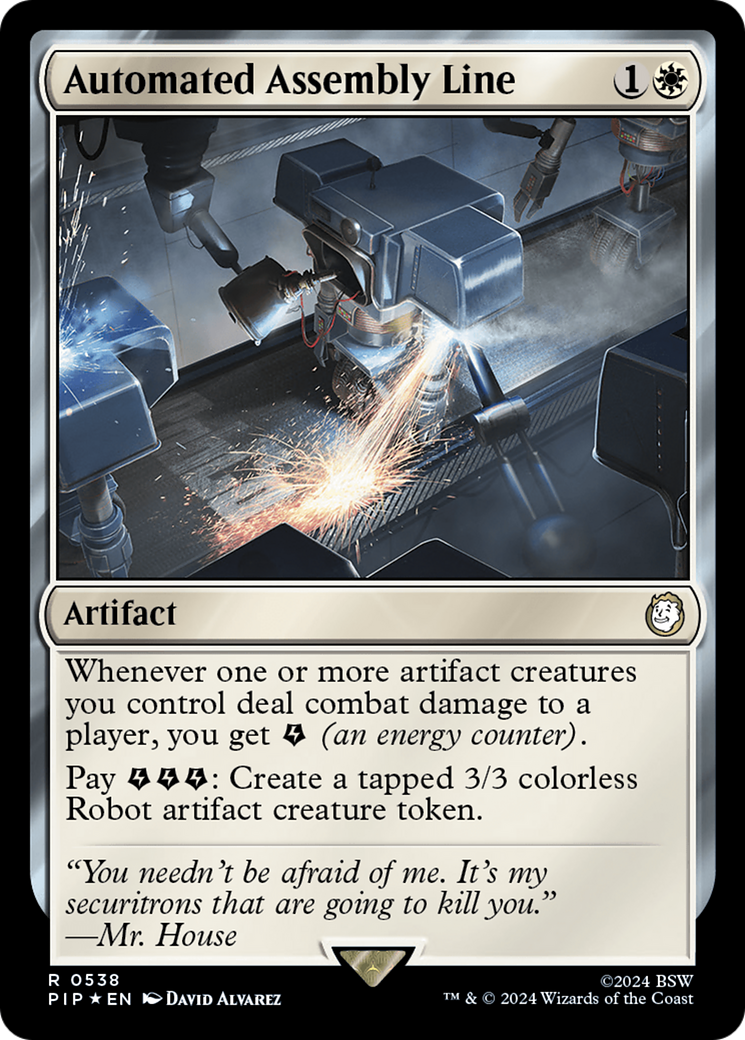 Automated Assembly Line (PIP-538) - Fallout Foil - Premium MTG Single from Wizards of the Coast - Just $1.09! Shop now at Game Crave Tournament Store