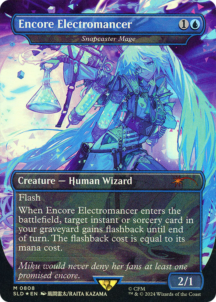 Snapcaster Mage (SLD-808) - Secret Lair Drop / Encore Electromancer Foil - Premium MTG Single from Wizards of the Coast - Just $0! Shop now at Game Crave Tournament Store