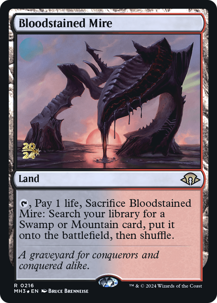 Bloodstained Mire (PMH3-216S) - Modern Horizons 3 Promos Foil