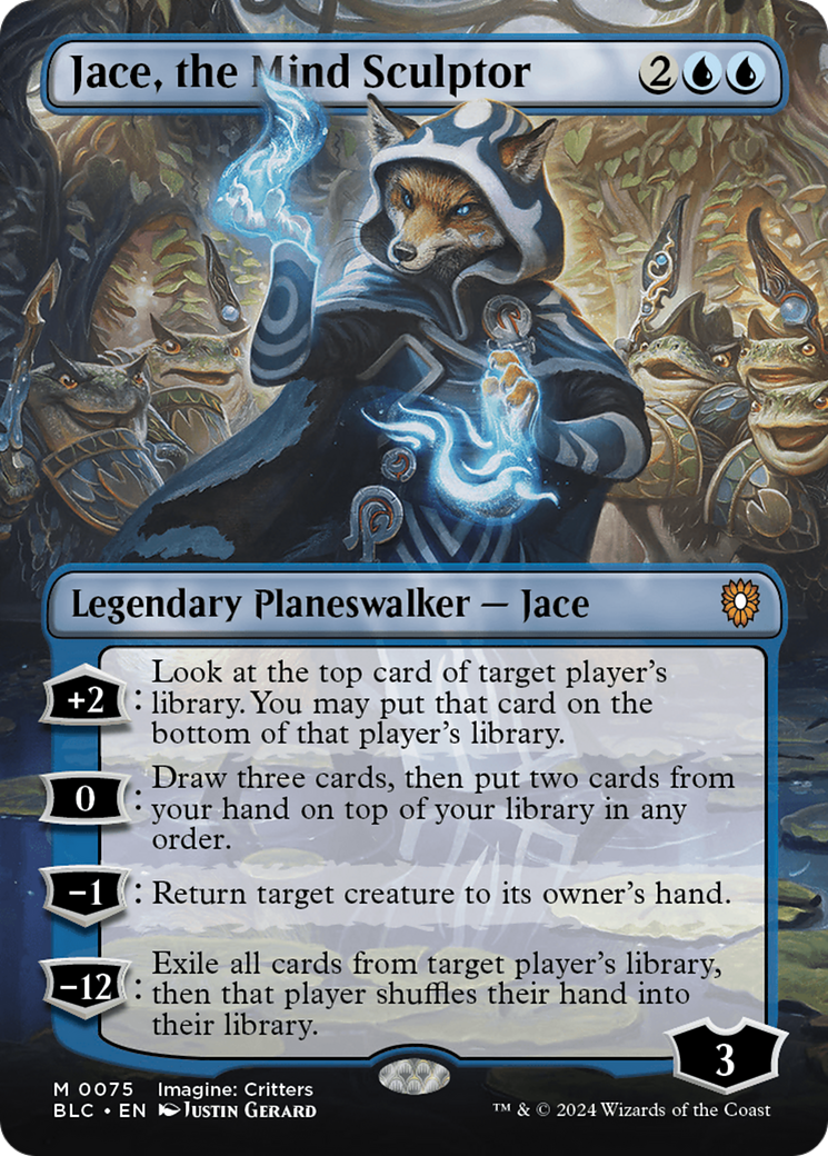 Jace, the Mind Sculptor (BLC-075) - Bloomburrow Commander (Borderless) - Premium MTG Single from Wizards of the Coast - Just $19.04! Shop now at Game Crave Tournament Store
