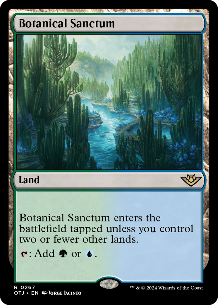 Botanical Sanctum (OTJ-267) - Outlaws of Thunder Junction - Premium MTG Single from Wizards of the Coast - Just $2.19! Shop now at Game Crave Tournament Store