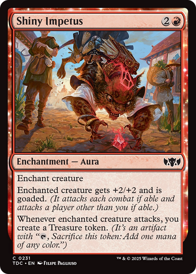 Shiny Impetus (TDC-231) - Tarkir: Dragonstorm Commander: (enchantment) - Premium MTG Single from Wizards of the Coast - Just $0.08! Shop now at Game Crave Tournament Store