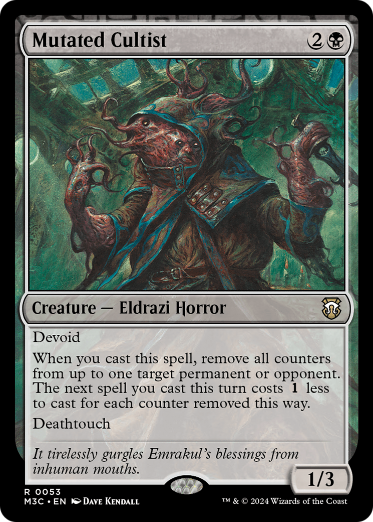 Mutated Cultist (M3C-053) - Modern Horizons 3 Commander Foil - Premium MTG Single from Wizards of the Coast - Just $2.82! Shop now at Game Crave Tournament Store