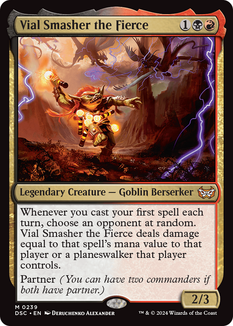 Vial Smasher the Fierce (DSC-239) - Duskmourn: House of Horror Commander - Premium MTG Single from Wizards of the Coast - Just $1.09! Shop now at Game Crave Tournament Store