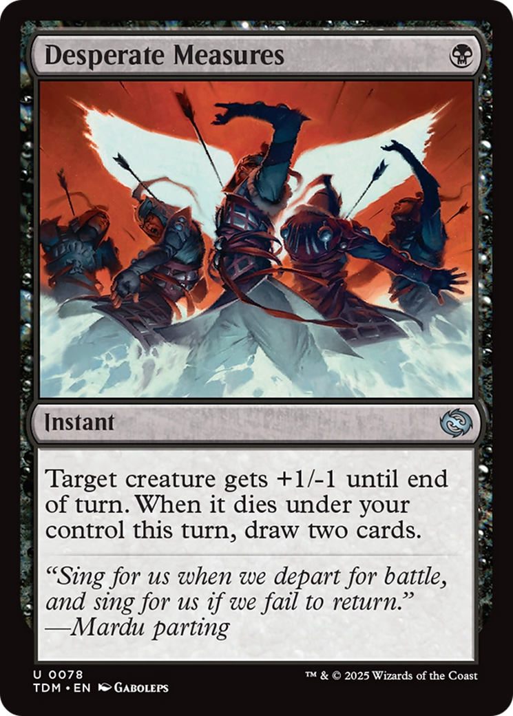 Desperate Measures (TDM-078) - Tarkir: Dragonstorm - Premium MTG Single from Wizards of the Coast - Just $0.08! Shop now at Game Crave Tournament Store