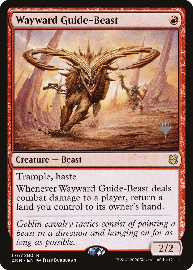 Wayward Guide-Beast (PZNR-176P) - Zendikar Rising Promos