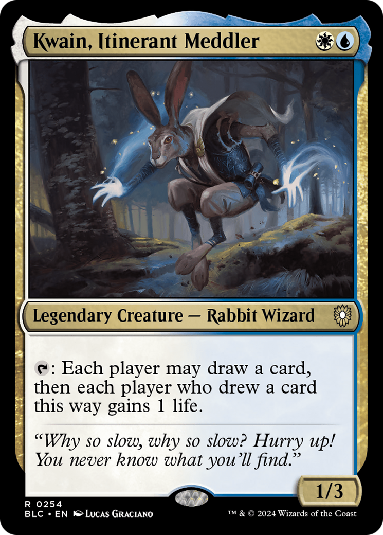Kwain, Itinerant Meddler (BLC-254) - Bloomburrow Commander - Premium MTG Single from Wizards of the Coast - Just $0.26! Shop now at Game Crave Tournament Store