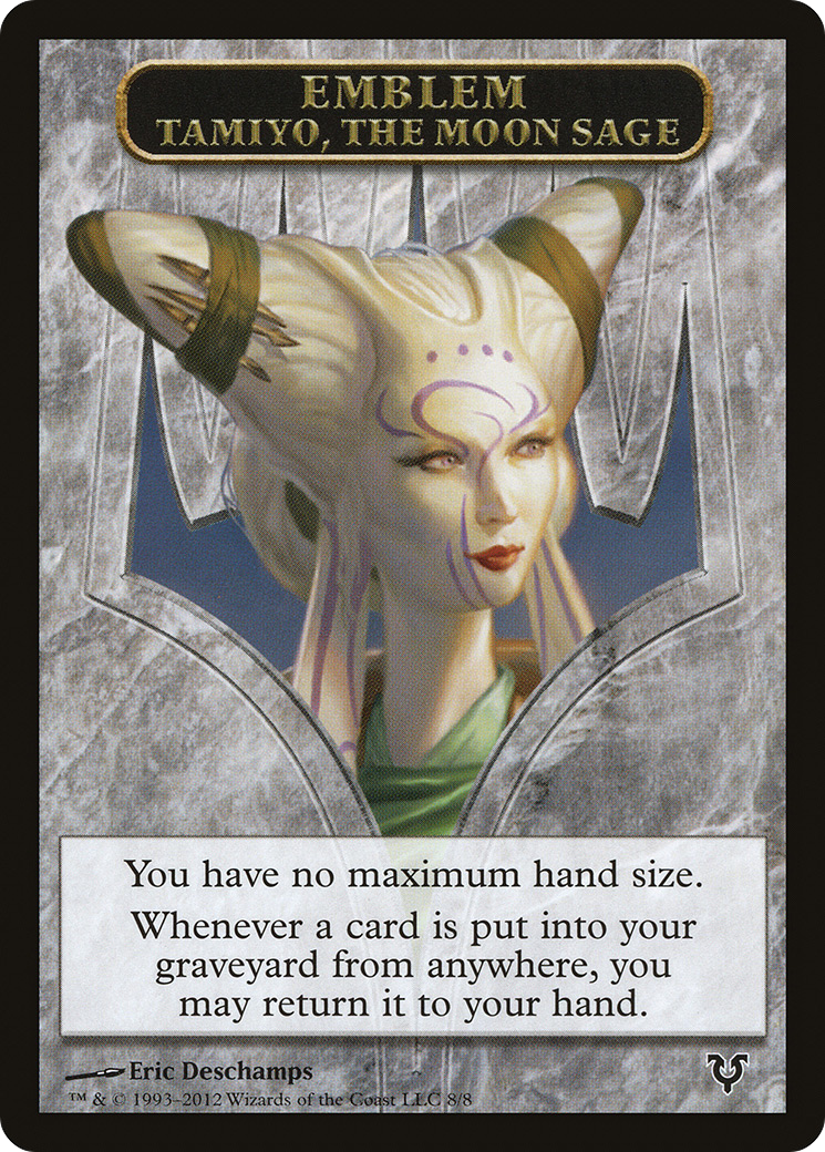 Tamiyo, the Moon Sage Emblem (TAVR-008) - Avacyn Restored Tokens