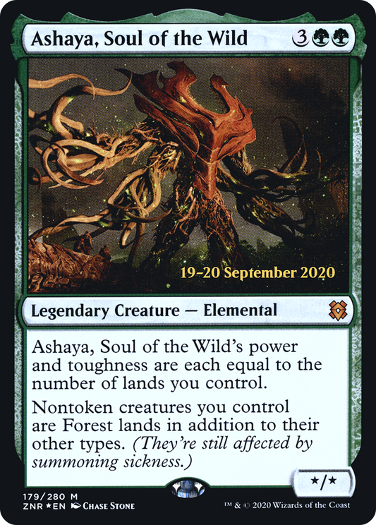 Ashaya, Soul of the Wild (PZNR-179S) - Zendikar Rising Promos Foil