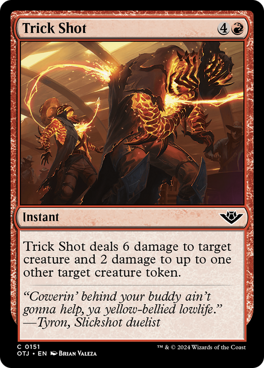 Trick Shot (OTJ-151) - Outlaws of Thunder Junction - Premium MTG Single from Wizards of the Coast - Just $0.25! Shop now at Game Crave Tournament Store
