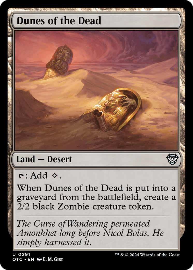 Dunes of the Dead (OTC-291) - Outlaws of Thunder Junction Commander - Premium MTG Single from Wizards of the Coast - Just $0.25! Shop now at Game Crave Tournament Store