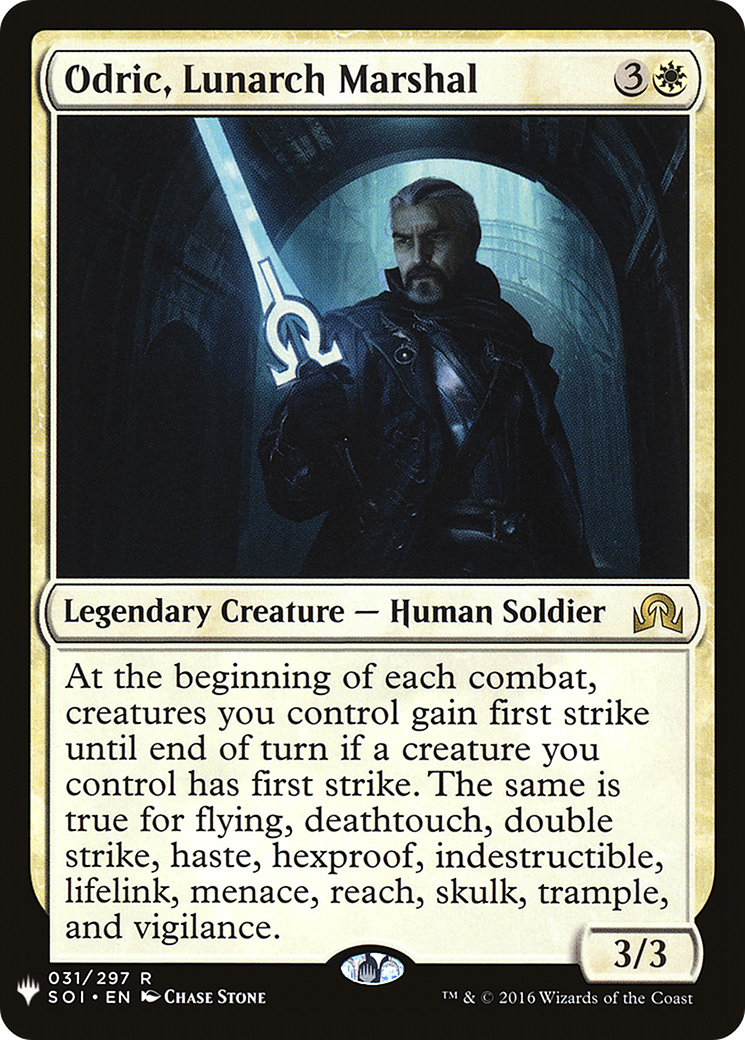 Odric, Lunarch Marshal (MB1-186) - Mystery Booster