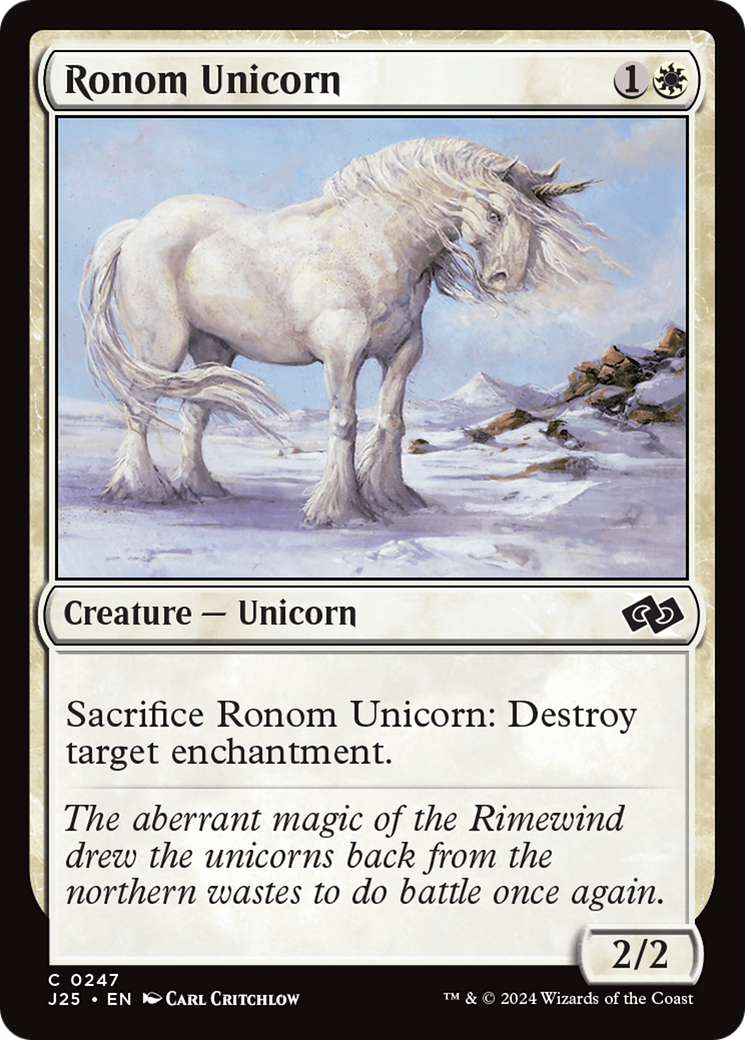 Ronom Unicorn (J25-247) - Foundations Jumpstart - Premium MTG Single from Wizards of the Coast - Just $0.25! Shop now at Game Crave Tournament Store