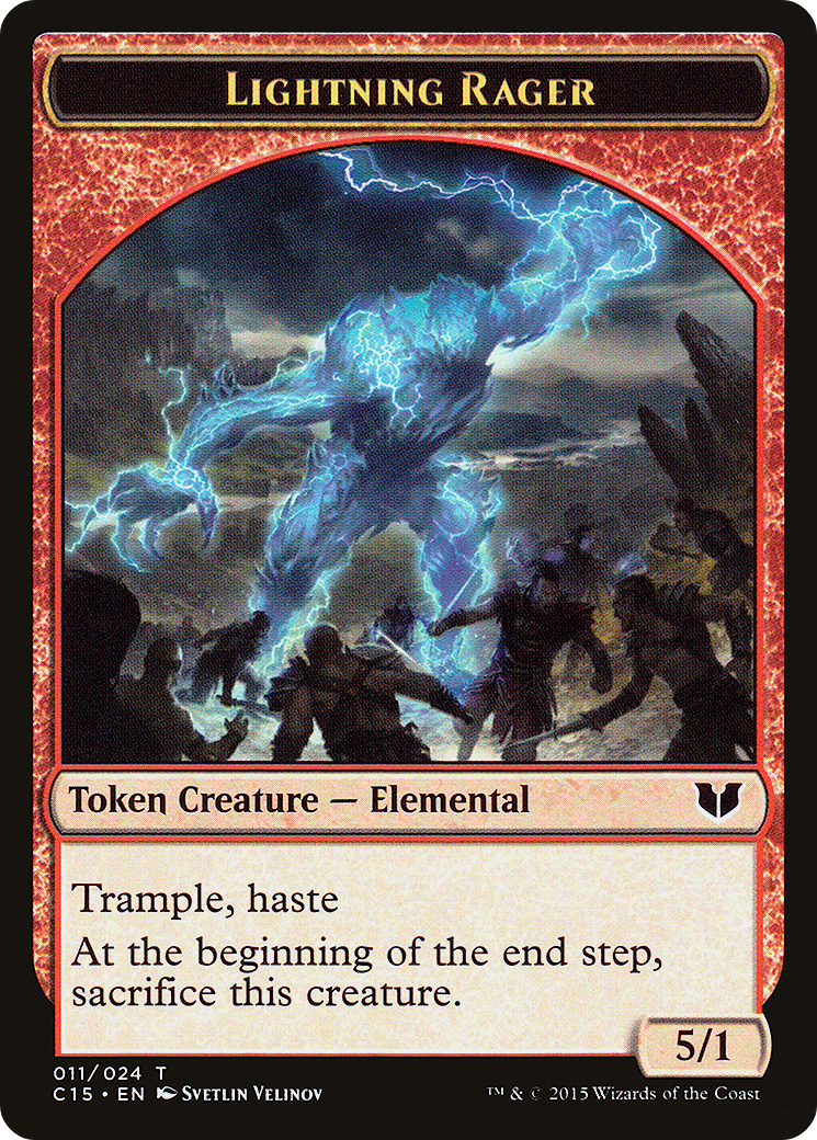 Lightning Rager (TC15-011) - Commander 2015 Tokens